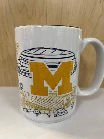 U of M  15 oz. Campus Coffee Mug