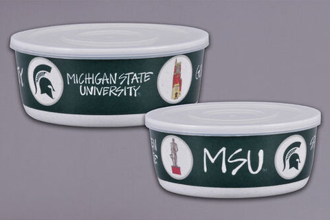 Set of 4 MSU Melamine Bowls