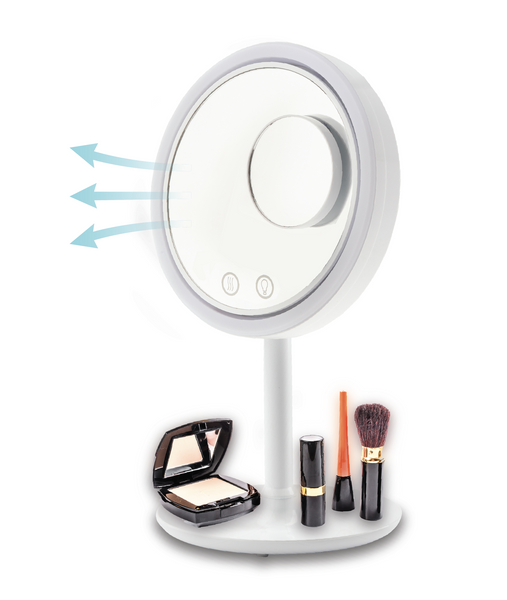 LED Makeup Mirror with Breeze Fan