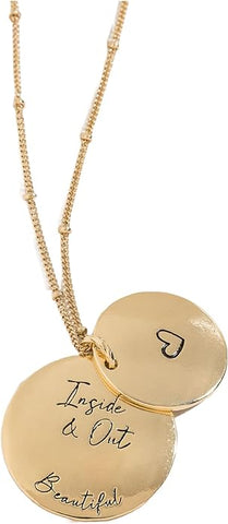 Hidden in my Heart Necklace- Inside & Out Beautiful- Gold