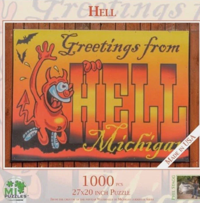 Greetings From Hell Michigan Puzzle 1000 pieces