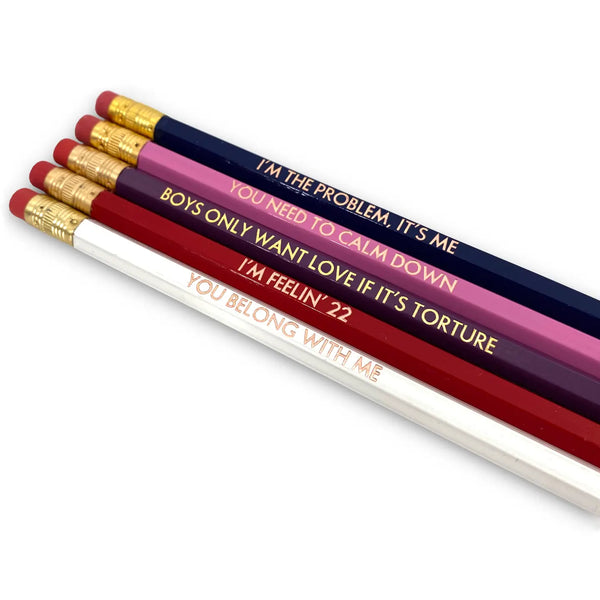 Set of 5 Taylor Swift Pencil Set