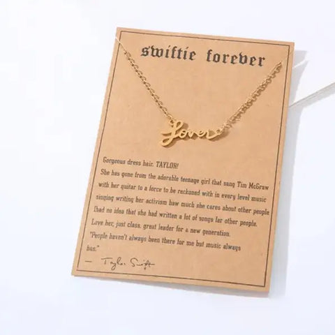 Taylor Swift Pendant Necklace- Lover