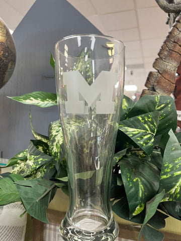 U of M Pilsner Beer Glass