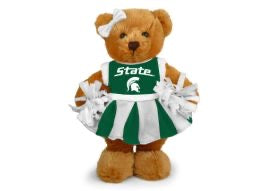 Michigan State University Cheerleader Plush Bear