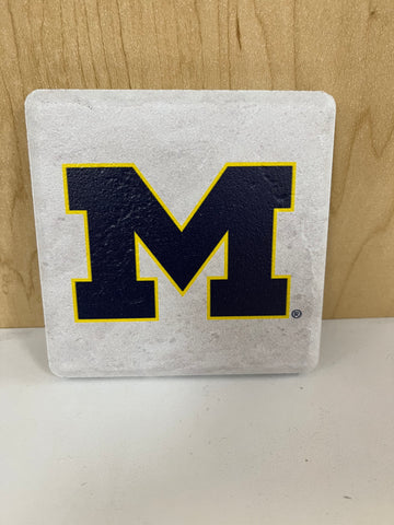 University of Michigan Single Ceramic Coasters- 4 Designs To Choose From!