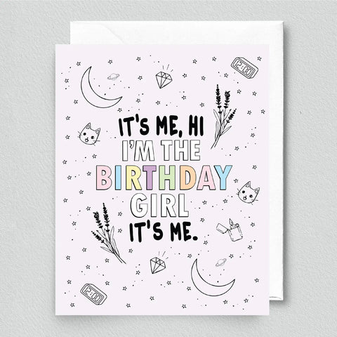 Hi, It's Me I Am the Birthday Girl Card (Taylor Swift)