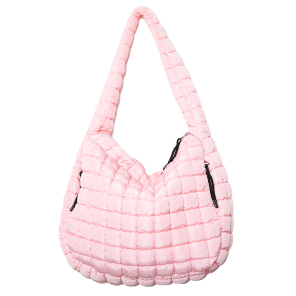 Oversized Quilted Hobo Tote Bag