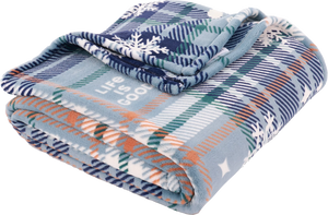 Life is Good® Snowflake Plaid Plush Blanket