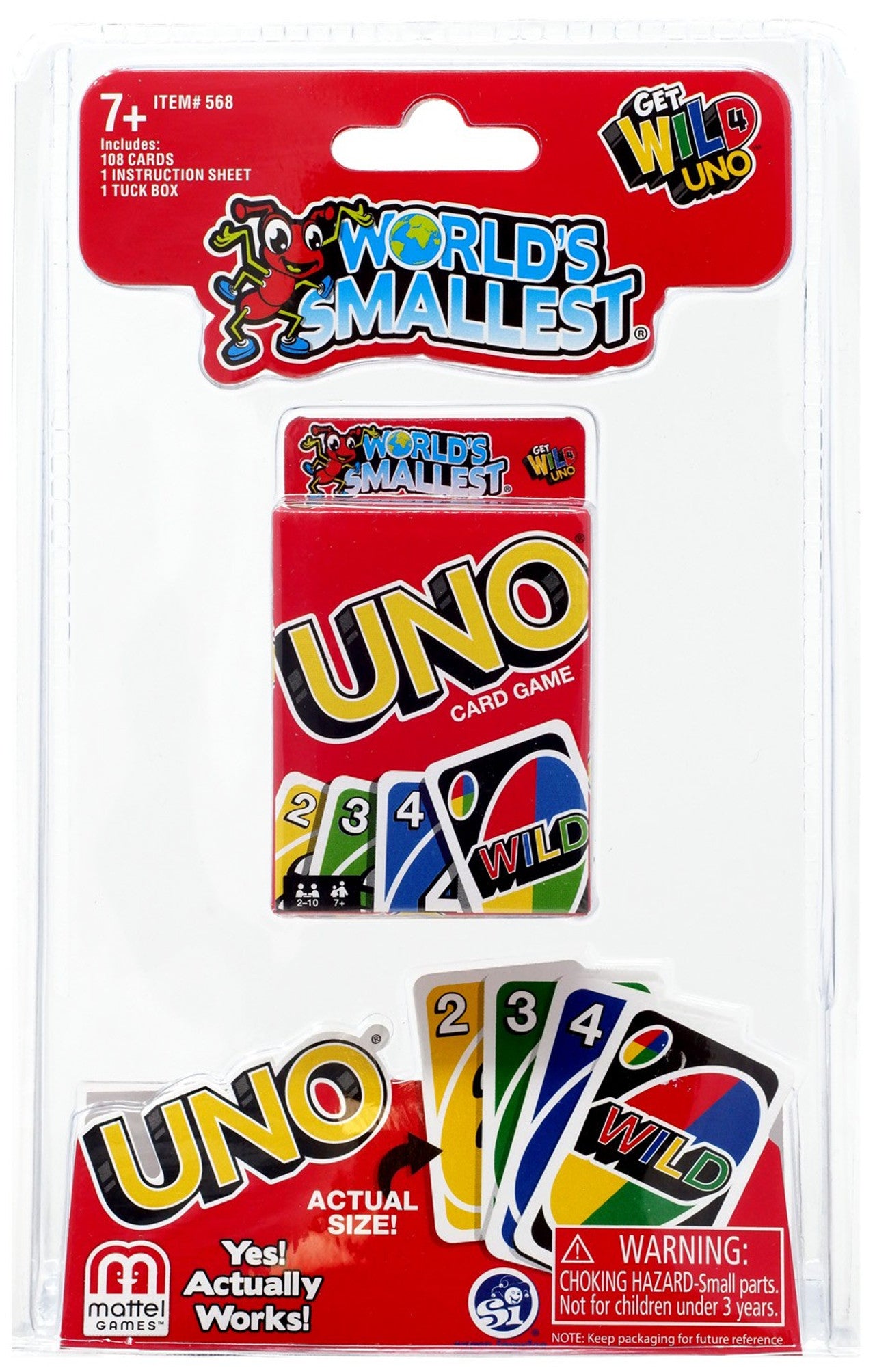 World's Smallest Uno Card Game